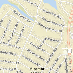 Miramar Terrace Florida Street Map