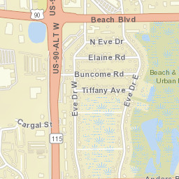 Azalea Terrace Florida Street Map