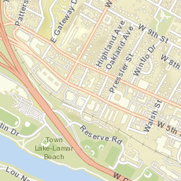 801 Highland Avenue, Austin, TX 78703 Street Map