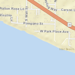 Inlet Beach Florida Street Map