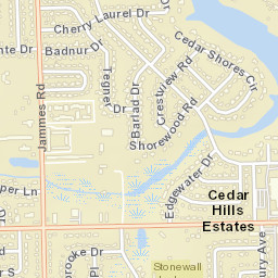Cedar Hills Estates Florida Street Map