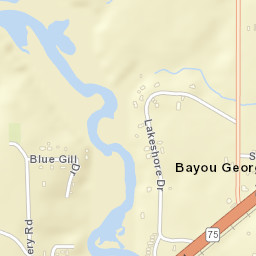 Bayou George Florida Street Map
