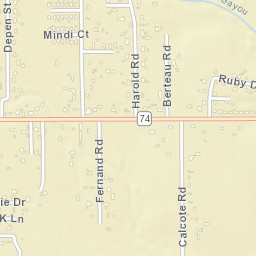 12300-12376 Fernand Road, Gonzales, LA  Street Map