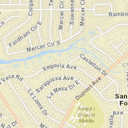 San Jose Forest Florida Street Map