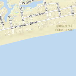 Gulf Shores Alabama Street Map