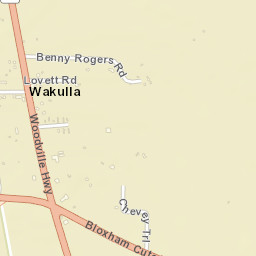 Wakulla Florida Street Map