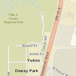 Yukon Florida Street Map