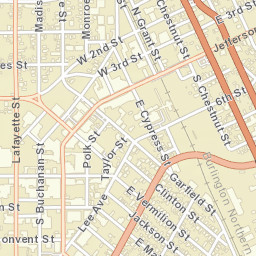 Lafayette, Louisiana Street Map