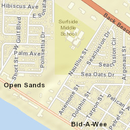 Open Sands Florida Street Map
