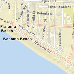Bahama Beach Florida Street Map