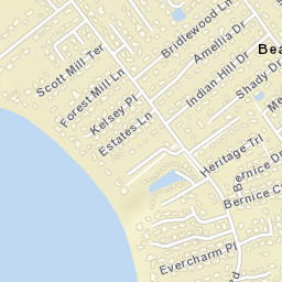 Beauclerc Florida Street Map