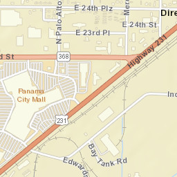 Dirego Park Florida Street Map