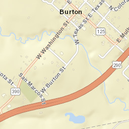 12607 West Washington Street, Burton, TX Street Map