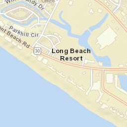 Panama City Beach Florida Street Map