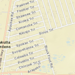 Wakulla Gardens Florida Street Map