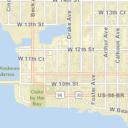 Saint Andrew Florida Street Map