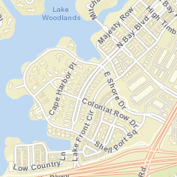 East Shore Drive, The Woodlands, TX 77380 Street Map