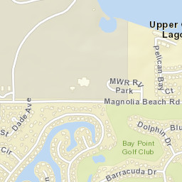 Upper Grand Lagoon Florida Street Map