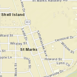 Saint Marks Florida Street Map