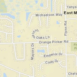 East Mandarin Florida Street Map