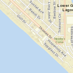 Lower Grand Lagoon Florida Street Map