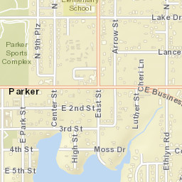 Parker Florida Street Map