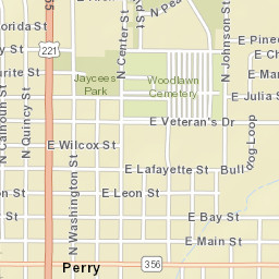 Perry Florida Street Map