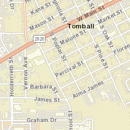 401 West Main, Tomball, TX 77375, USA Street Map