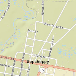 Sopchoppy Florida Street Map