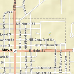 Mayo Florida Street Map