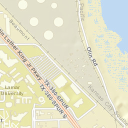 4400 South M L King Junior Parkway, Lamar University Street Map