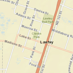 Lawtey Florida Street Map