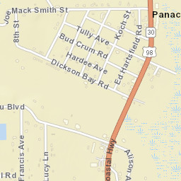 Panacea Florida Street Map
