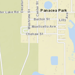 Panacea Park Florida Street Map