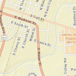 Starke Florida Street Map