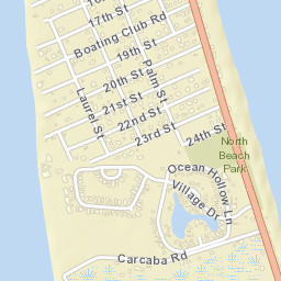 Villano Beach Florida Street Map
