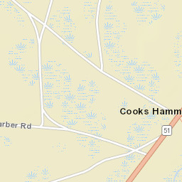 Cooks Hammock Florida Street Map