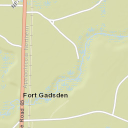 Fort Gadsden Florida Street Map