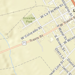 635-995 Highway 71 Business, La Grange, TX Street Map