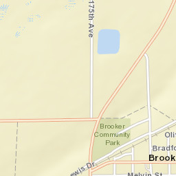 Brooker Florida Street Map