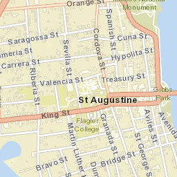 Bridge of Lions, St Augustine, FL 32084 Street Map