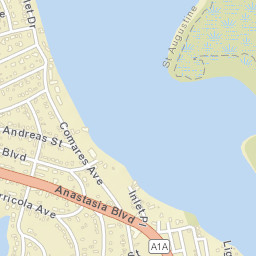 Davis Shores Florida Street Map