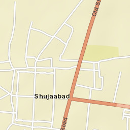 Shujaabad Street Map