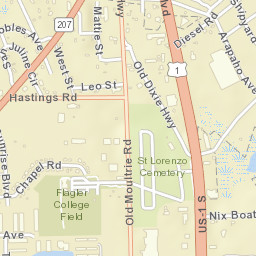 1800-1824 Old Moultrie Rd, St Augustine, FL Street Map