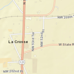 La Crosse Florida Street Map