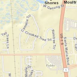 Moultrie Florida Street Map