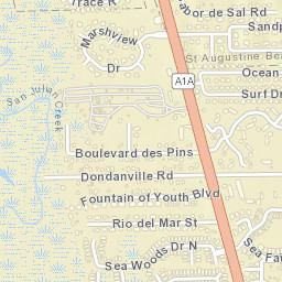 292-298 Dondanville Rd, St Augustine, FL Street Map