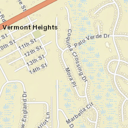Vermont Heights Florida Street Map