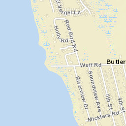 Butler Beach Florida Street Map