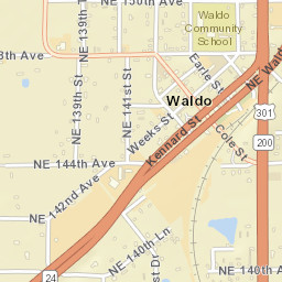 Waldo Florida Street Map